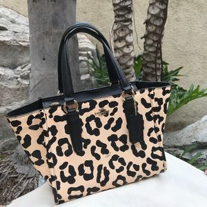朗HP朗 COACH Mini Crosby Carryall Ocelot Crossbody